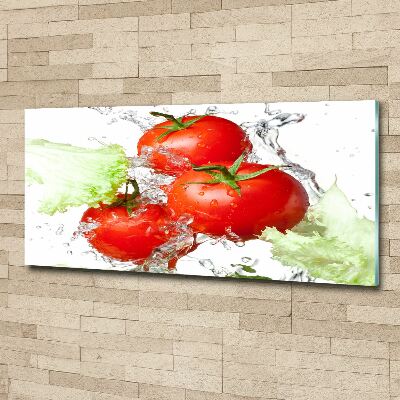 Foto plexiglas Tomaten en sla