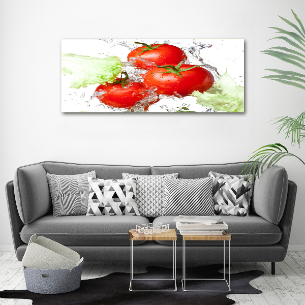Foto plexiglas Tomaten en sla