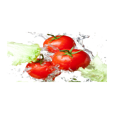 Foto plexiglas Tomaten en sla