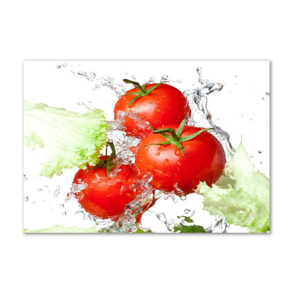 Foto plexiglas Tomaten en sla
