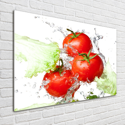 Foto plexiglas Tomaten en sla