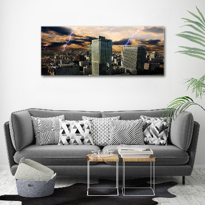 Foto in plexiglas Storm boven Warschau