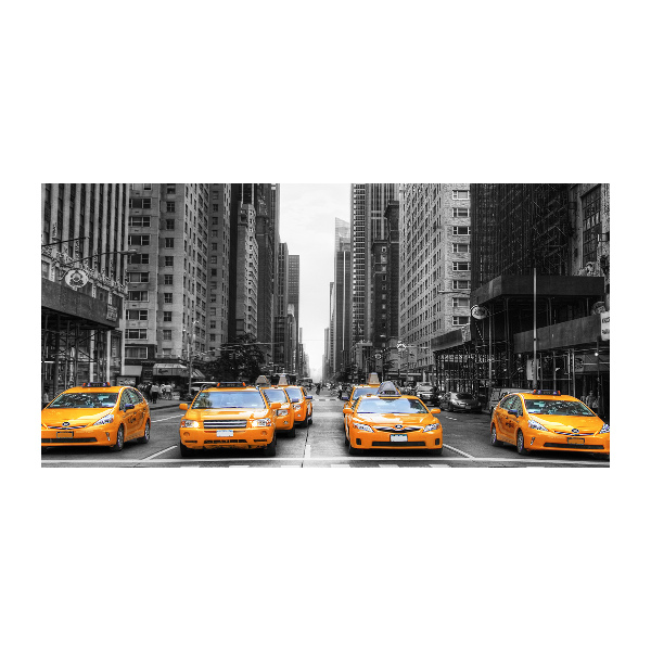 Foto plexiglas New Yorkse taxi's