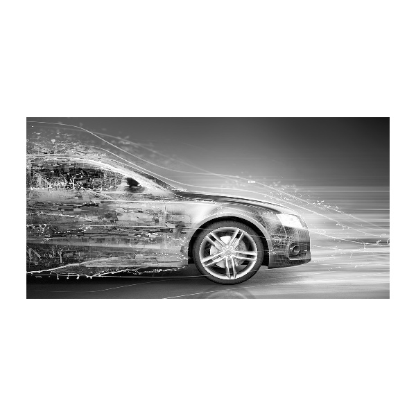 Schilderij op acrylglas Een auto die te hard rijdt