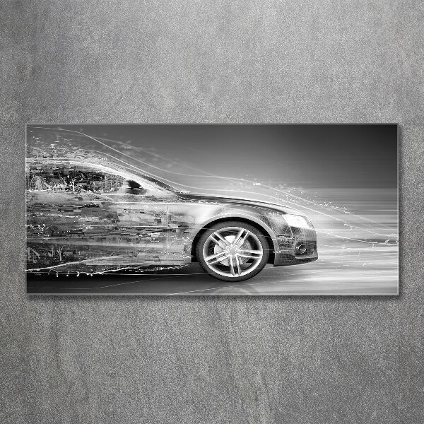 Schilderij op acrylglas Een auto die te hard rijdt
