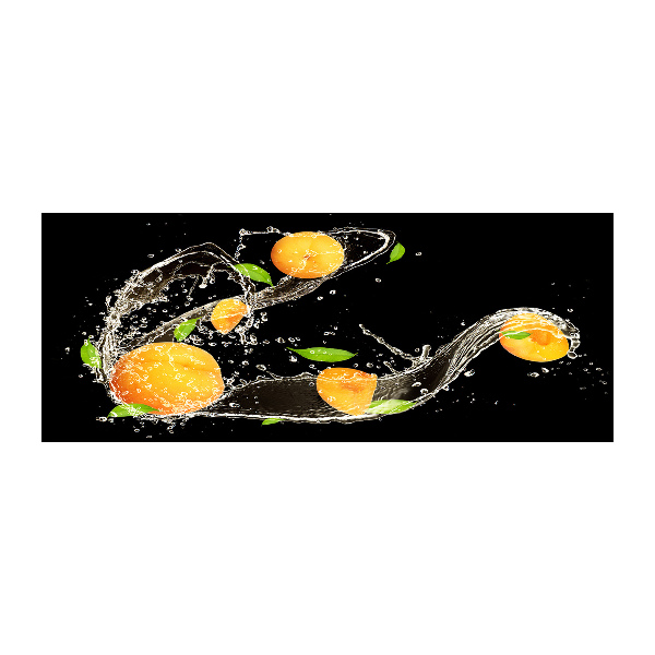 Plexiglas schilderij Abrikozen en water