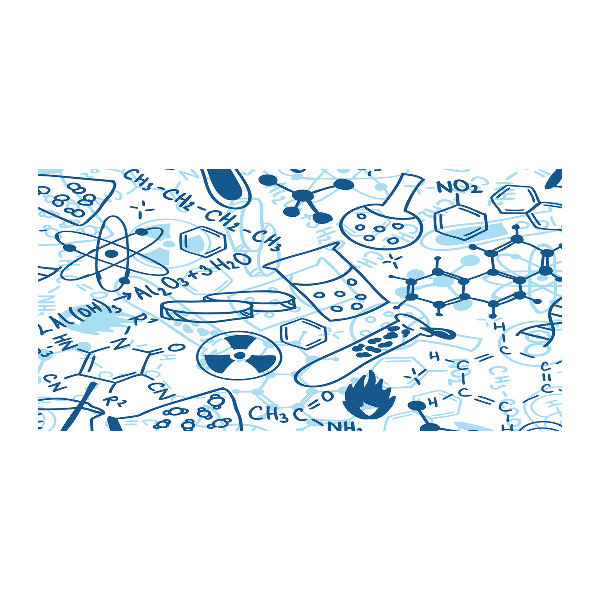 Schilderij op acrylglas Chemische achtergrond