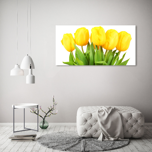 Foto op plexiglas Gele tulpen