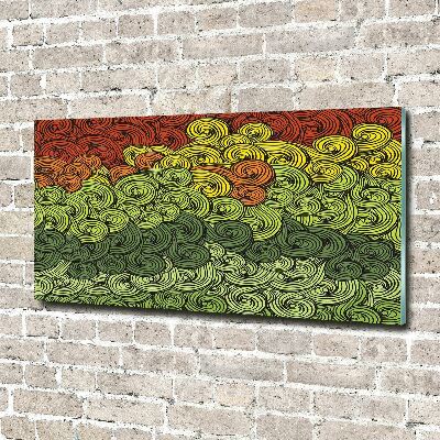 Foto in plexiglas Kleurrijke golven