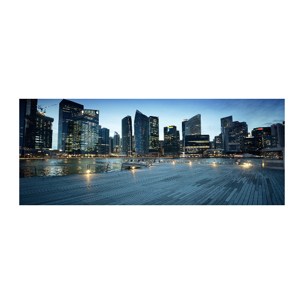 Plexiglas schilderij Singapore bij nacht