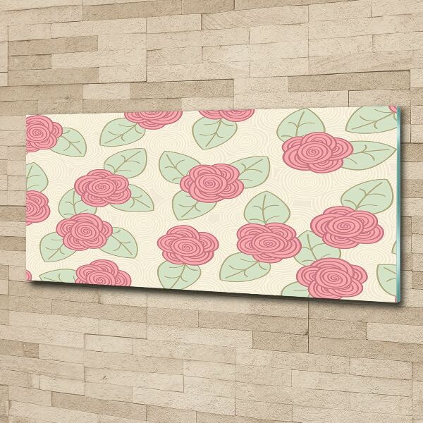 Schilderij op acrylglas Rozen