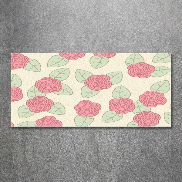 Schilderij op acrylglas Rozen