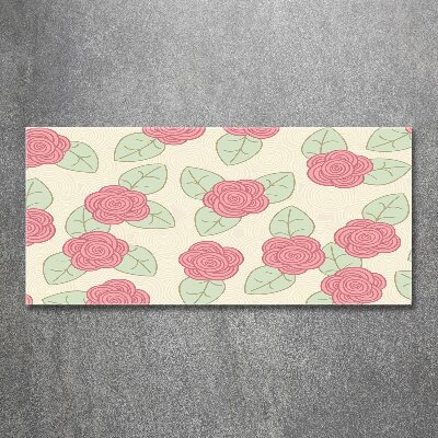 Schilderij op acrylglas Rozen