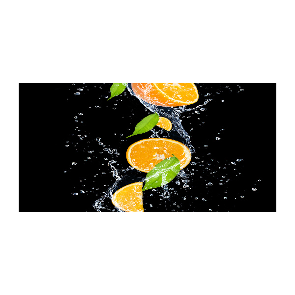 Foto plexiglas Sinaasappels en water