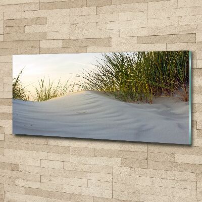 Schilderij op acrylglas duinen aan zee