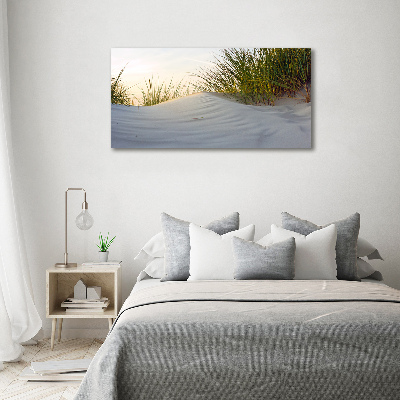 Schilderij op acrylglas duinen aan zee