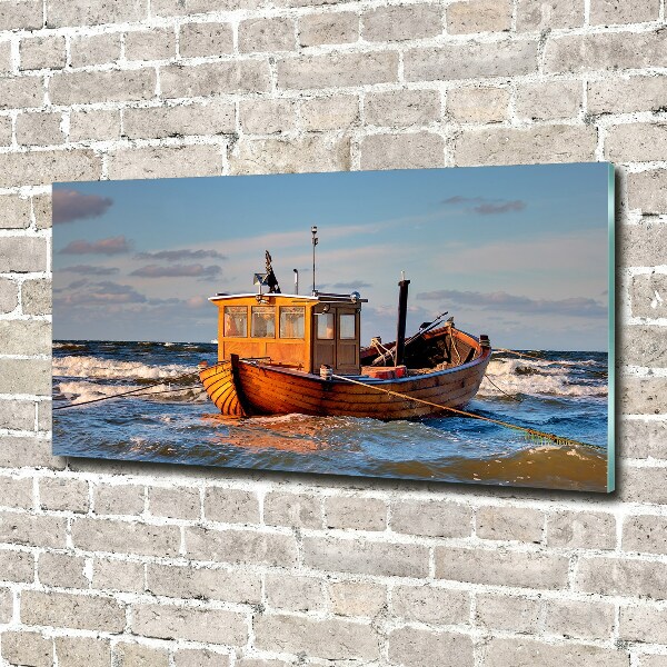 Schilderij op acrylglas Vissersboot