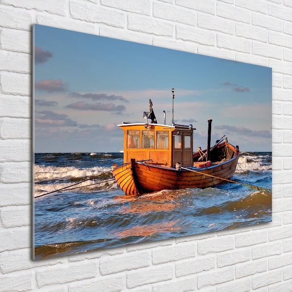 Schilderij op acrylglas Vissersboot