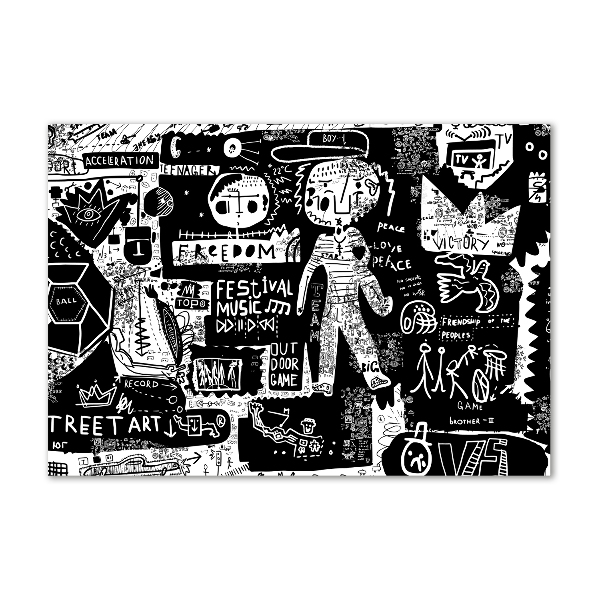 Schilderij op acrylglas Graffiti