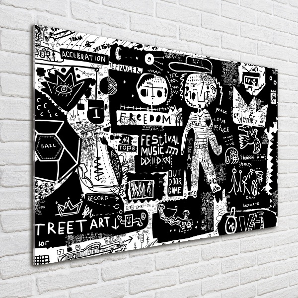 Schilderij op acrylglas Graffiti