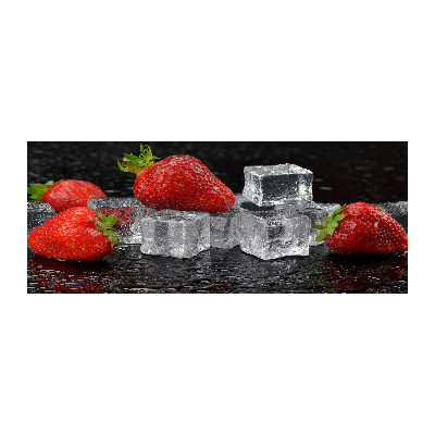 Foto op plexiglas Aardbeien met ijs