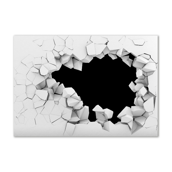 Plexiglas foto Gat in de muur