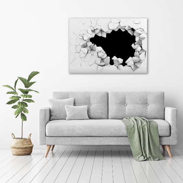 Plexiglas foto Gat in de muur