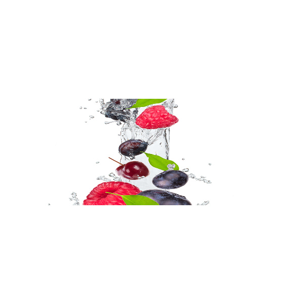 Foto in plexiglas Fruit en water