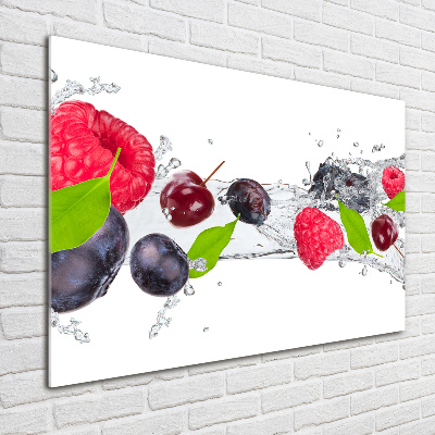 Foto in plexiglas Fruit en water