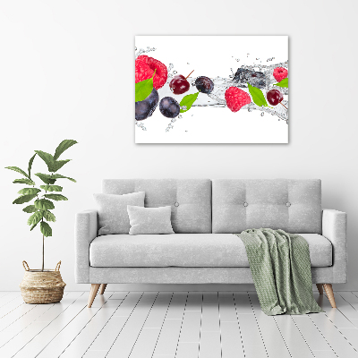 Foto in plexiglas Fruit en water