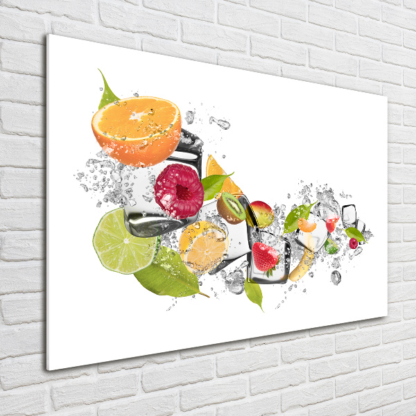 Schilderij op acrylglas Fruit met ijs