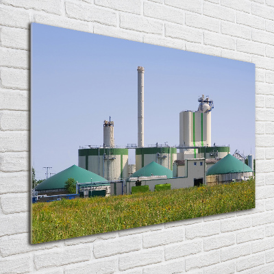 Schilderij op acrylglas Biogasinstallatie