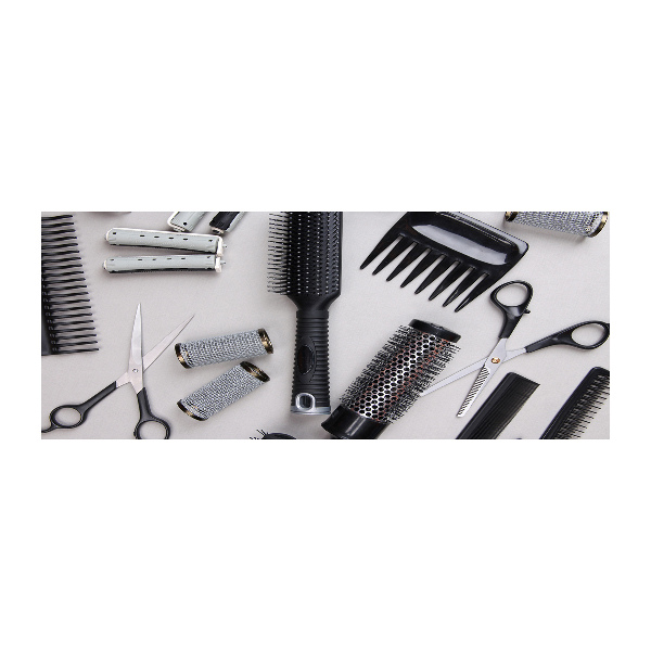 Schilderij op acrylglas Kappersgereedschap