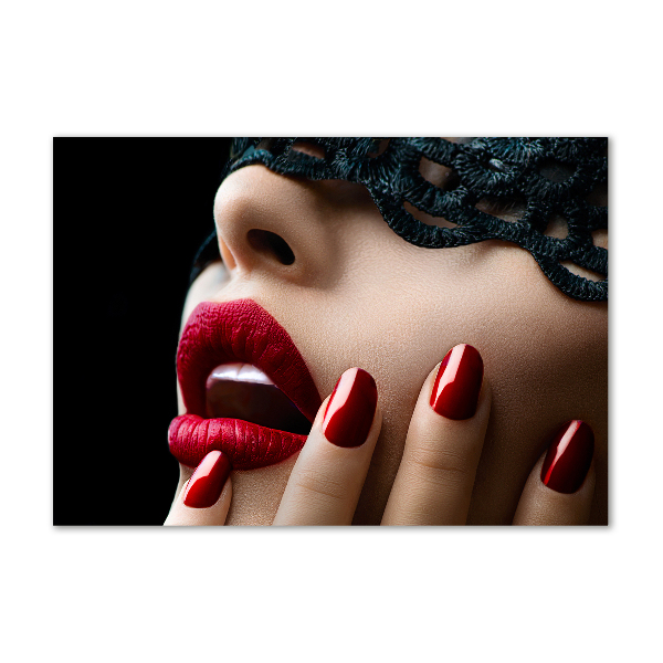 Schilderij op acrylglas Kanten masker