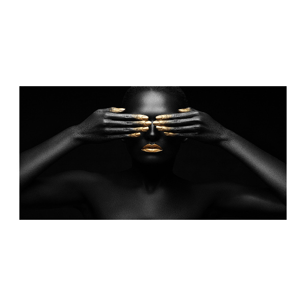 Plexiglas schilderij Vrouw in het zwart