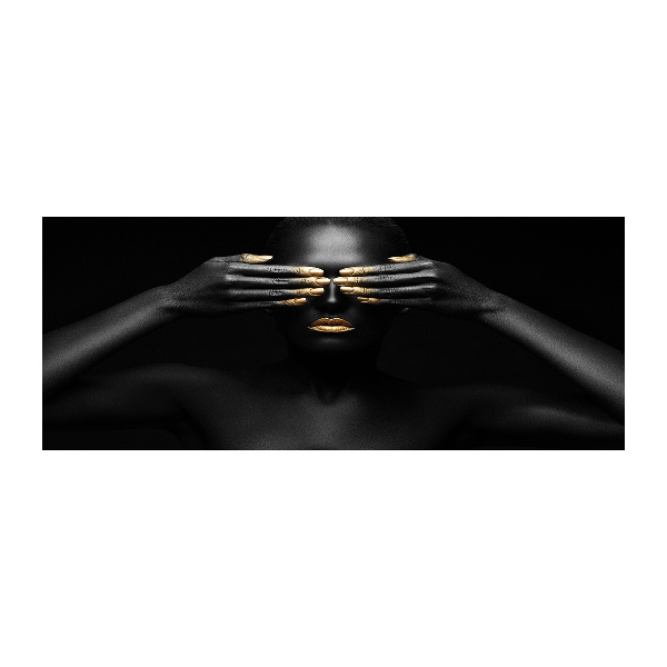 Plexiglas schilderij Vrouw in het zwart