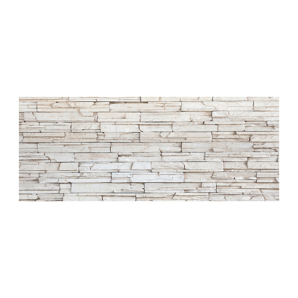 Foto op plexiglas Witte stenen muur