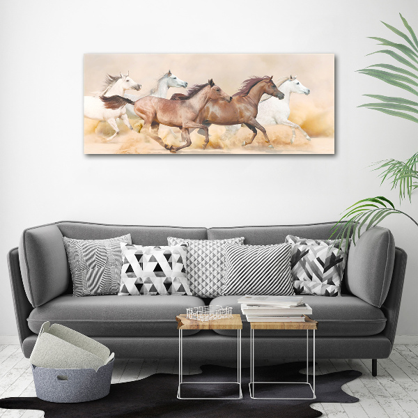 Plexiglas foto Paarden in galop