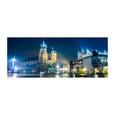 Plexiglas foto Krakau bij nacht