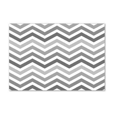 Plexiglas foto Grijze zigzaglijnen