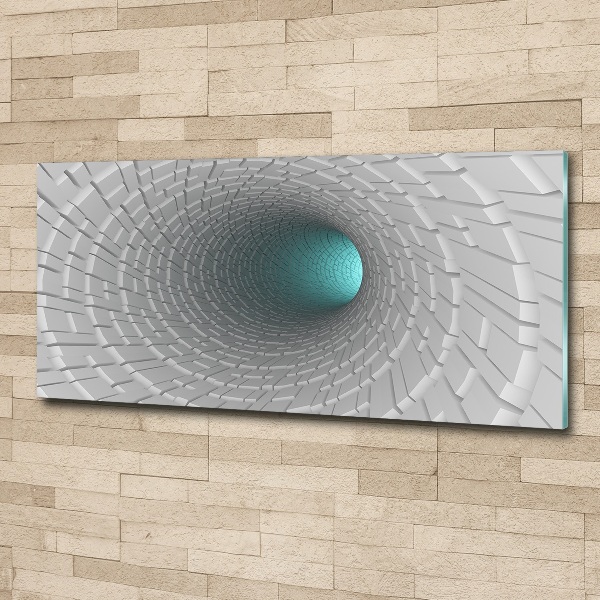 Foto plexiglas 3D-tunnel