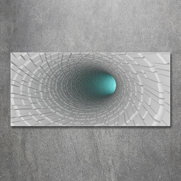 Foto plexiglas 3D-tunnel