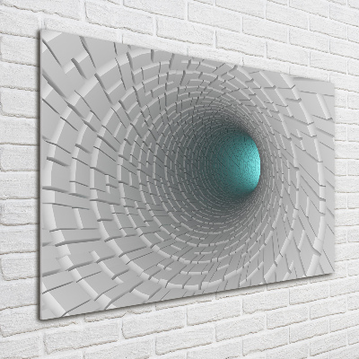 Foto plexiglas 3D-tunnel
