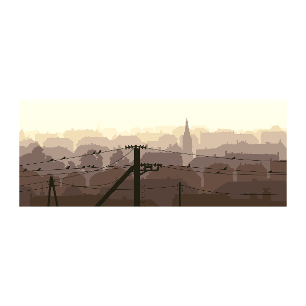 Plexiglas schilderij Stadsgrens