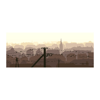 Plexiglas schilderij Stadsgrens