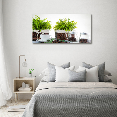 Schilderij op acrylglas Koffiehuisthema