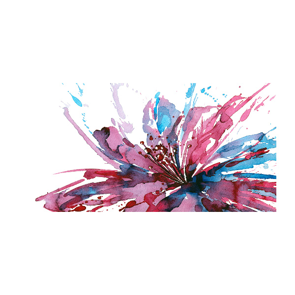 Foto op plexiglas Abstracte bloem