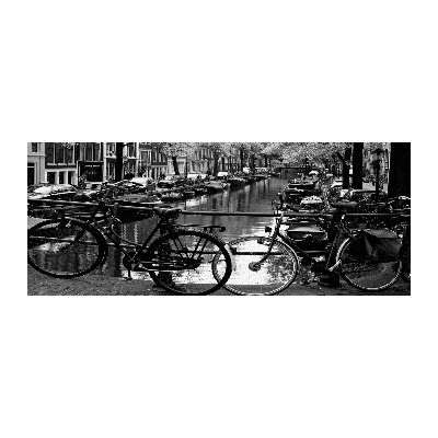 Plexiglas schilderij Amsterdamse fietsen