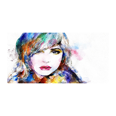 Schilderij op acrylglas Vrouwengezicht