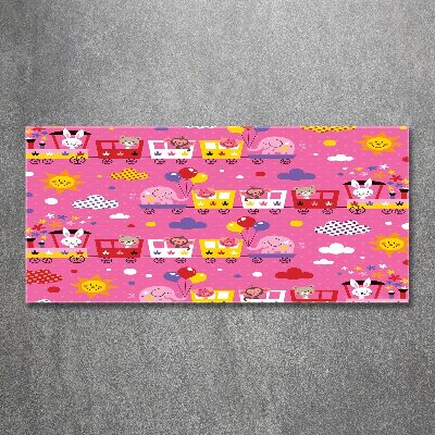 Foto in plexiglas Dieren in de trein